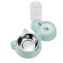 Load image into Gallery viewer, Double Pet Bowls  For Food And  Water with Auto Water Dispenser
