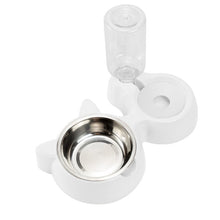 Load image into Gallery viewer, Double Pet Bowls  For Food And  Water with Auto Water Dispenser
